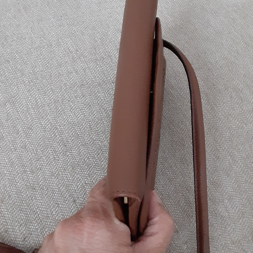 Fossil Elegant Brown Leather Crossbody Bag ,wallet - Picture 10 of 16